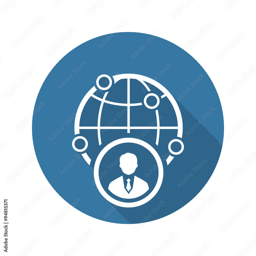 Business Representative Icon. Flat Design. Business Representative Icon. Flat Design.