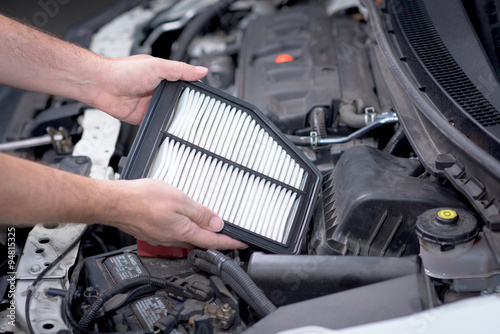 Engine filter replacement for air