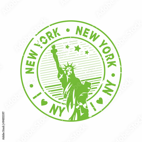 Vector New York Rubber Stamp 