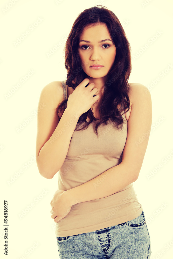 Young beautiful woman. Young beautiful woman.