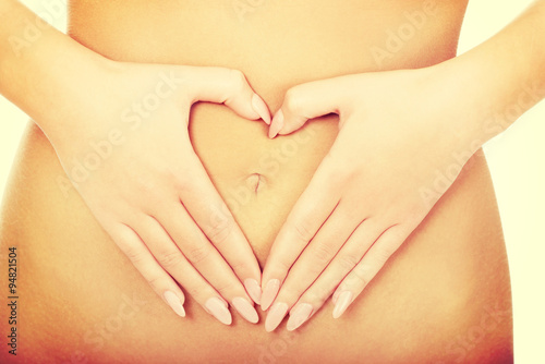 Wallpaper Mural Woman with her hands on belly. Torontodigital.ca