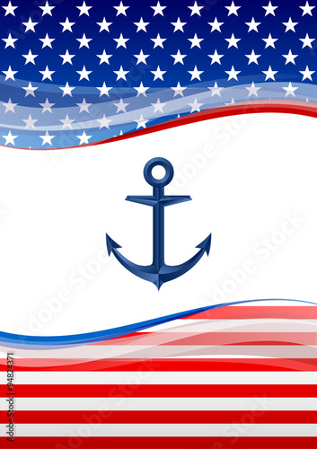 American navy background
