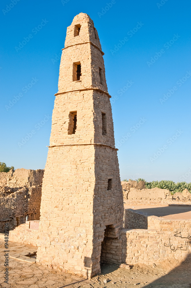 Saudi Arabia,Domat Al-Jadal, Al Jauf province, the mosque of the old city adiacent to the fortress