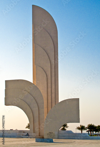 Saudi Arabia,Jeddah, a monuent in the Corniche area