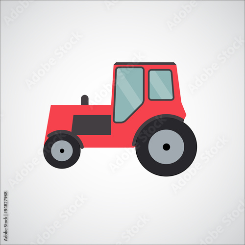 Ftat Tractor Vector Illustration