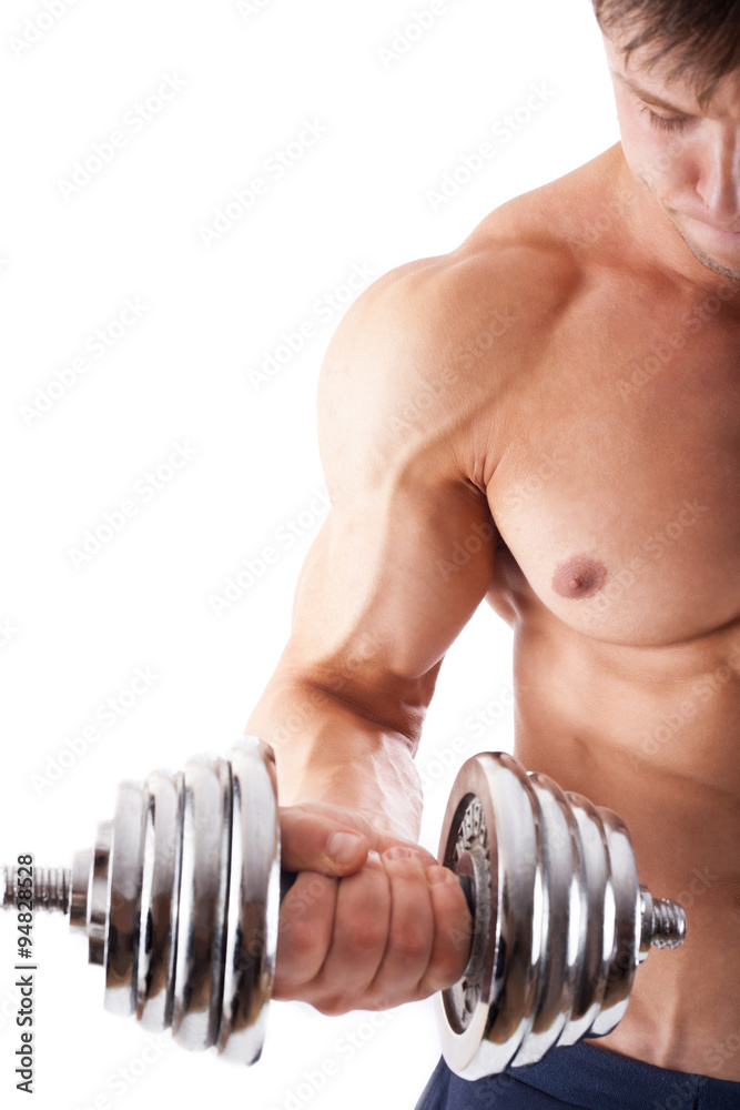 Powerful muscular man Powerful muscular man