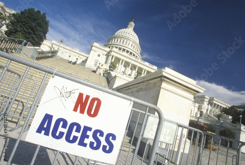 Restricted access to the Capitol Building post 9/11, Washington D.C.