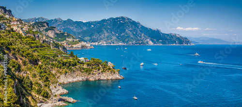 Fototapeta Naklejka Na Ścianę i Meble -  Amalfi Coast panorama, Campania, Italy