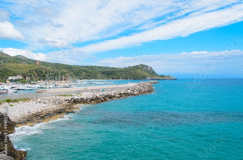 Marina di camerota small port view