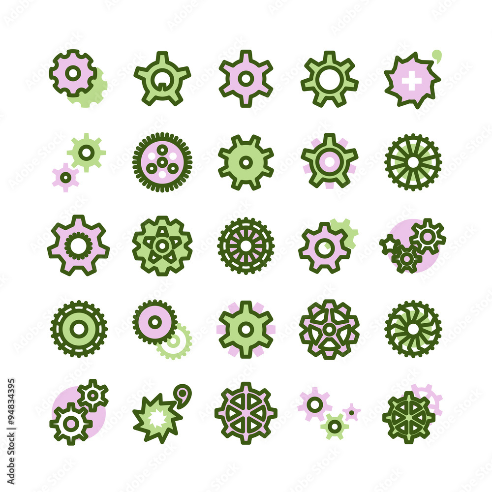gear Icon set