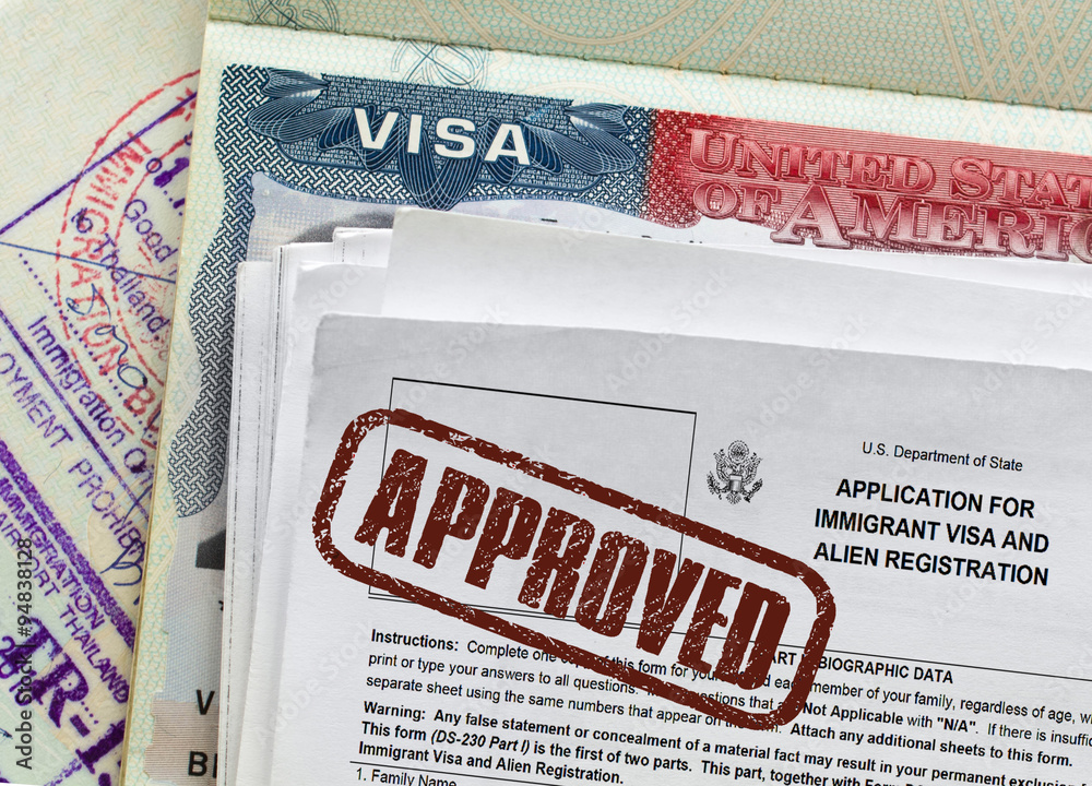 Visa application approved stamp. Stock Photo | Adobe Stock