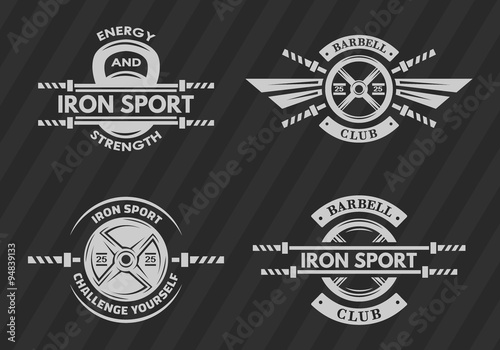 Set of sports emblems, logos, symbols.