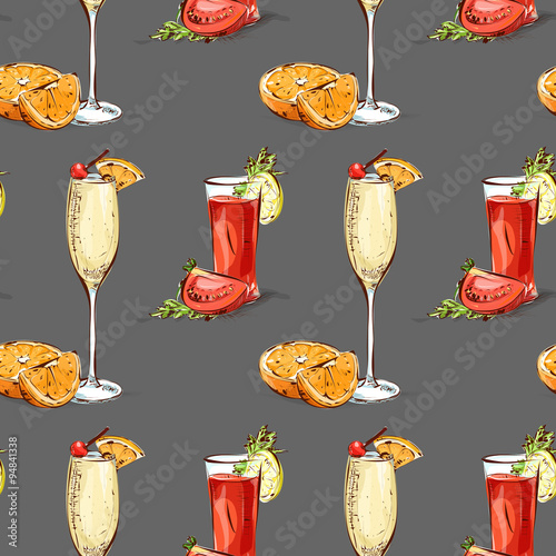Color pattern contemporary classics cocktails