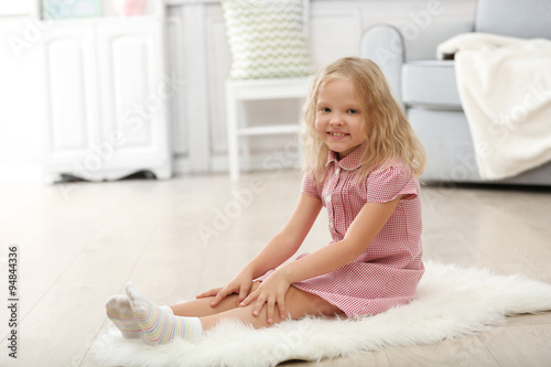 Little girl in the room