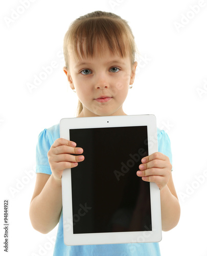 Beautiful little girl with ...