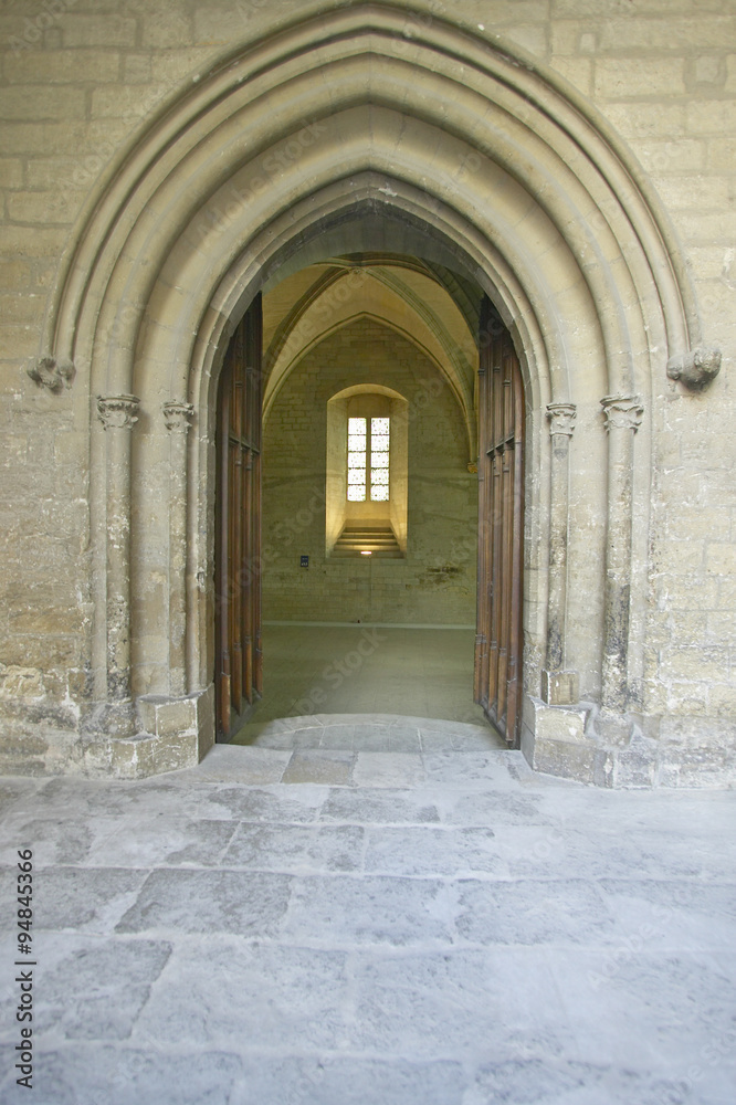 Entrance to Palace of the Popes, Avignon, France