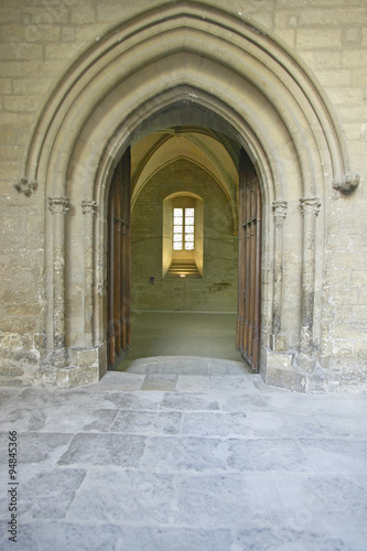 Entrance to Palace of the Popes  Avignon  France