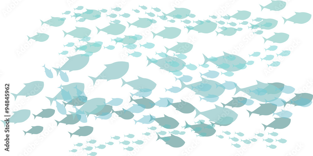 Obraz premium swimming fish illustration