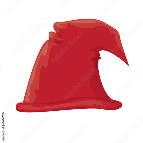 christmas elf hat. vector illustration