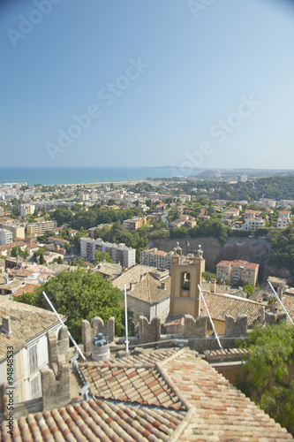 View from Chateau Grimaldi of Haut de Cagnes, France