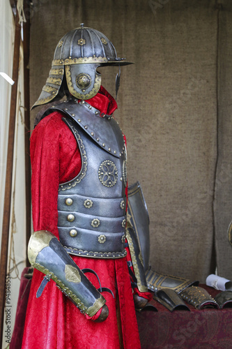 Obraz na płótnie The Polish Hussars suit of armour, Krakow, Poland.