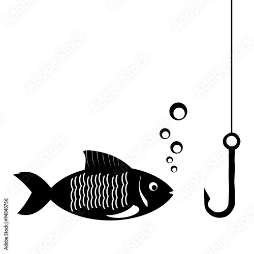 fish and fishing hook