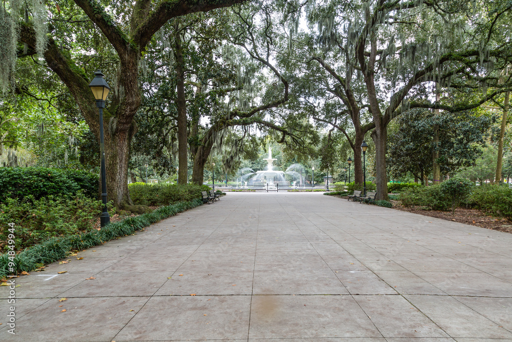 Walkway to Forsyth Park Fountain