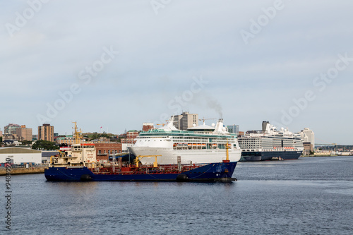 Cruise Ships and Freighter in Halifax