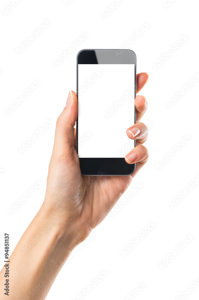 Hand showing mobile phone