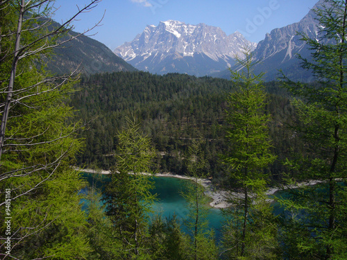 Blick vom Fernpass auf das Zugspitzmassiv, Tirol