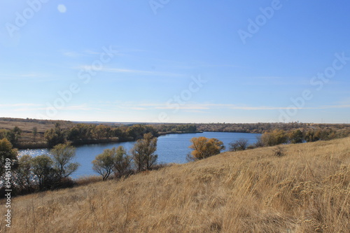 Dnieper river at autumn