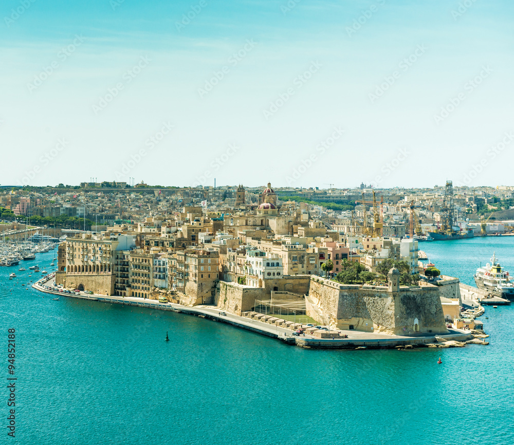 panoramic view on Valletta 