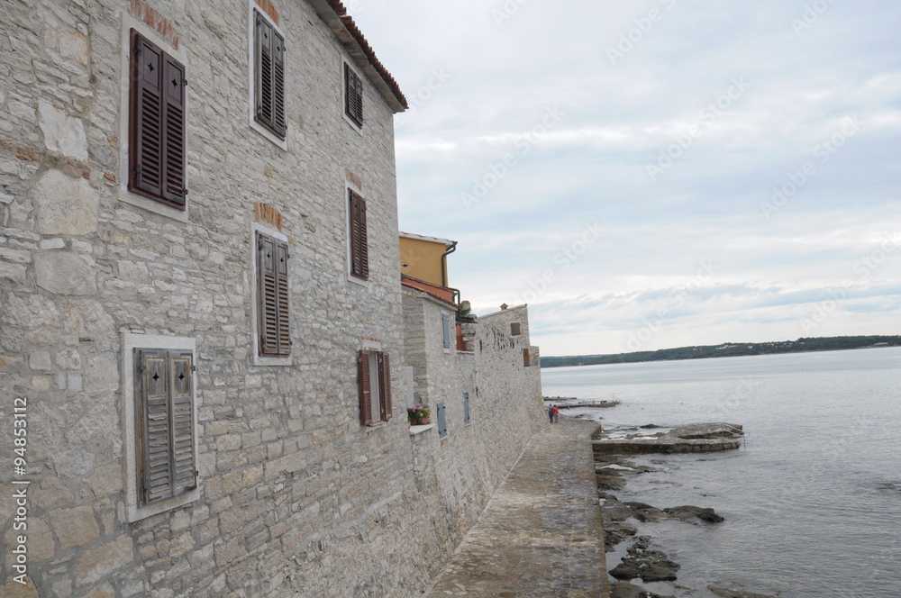 medieval fortress on the sea coast. Novigrad medieval fortress on the sea coast. Novigrad