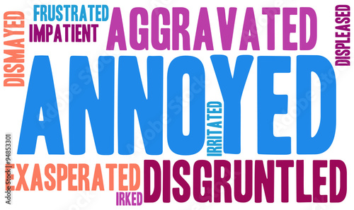 Annoyed Word Cloud