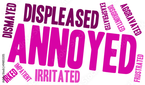 Annoyed Word Cloud