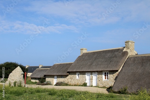 chaumières bretonnes, hameau de Ménéham, Kerlouan,bretagne