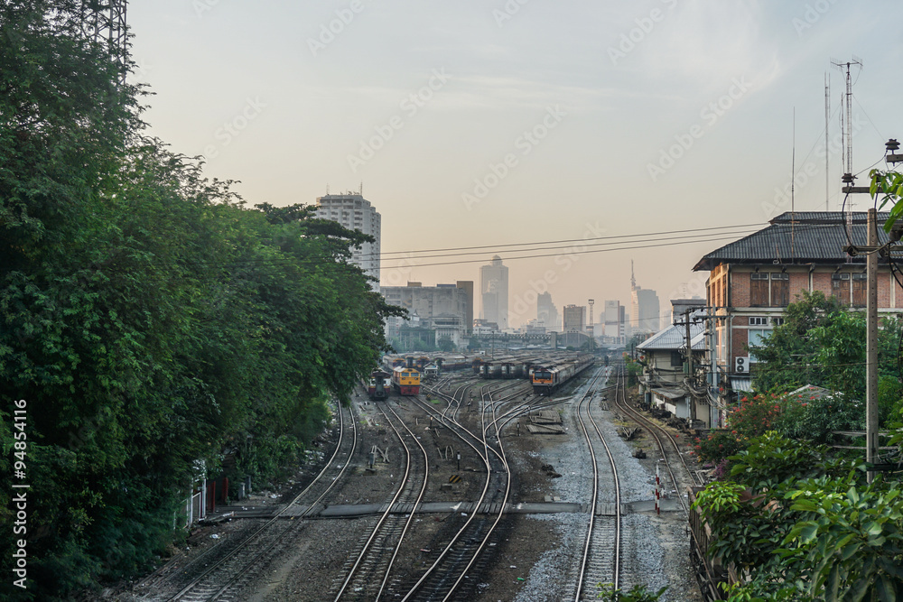Gleise Hauptbahnhof Bangkok
