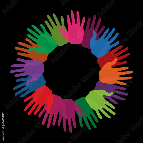 Colorful hands