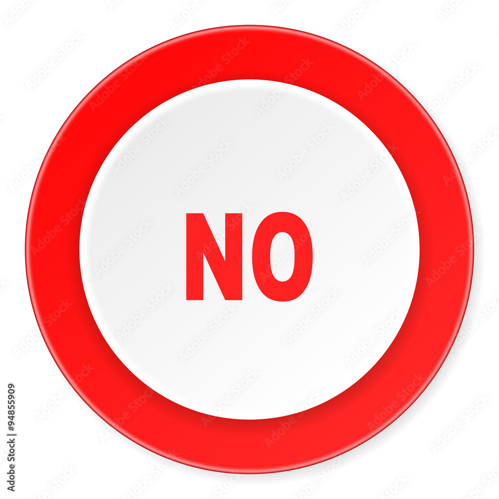 no red circle 3d modern design flat icon on white background no red circle 3d modern design flat icon on white background