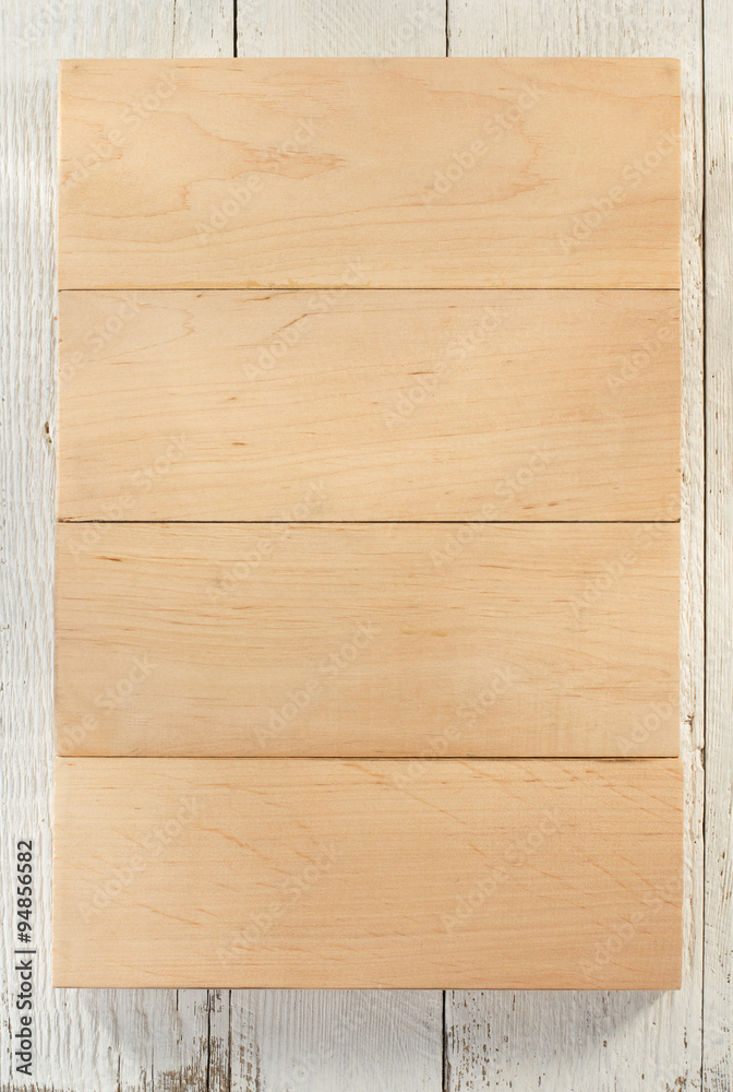 Naklejka premium wooden board on wood