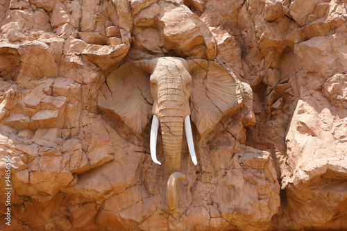 elephant statue on the Bridge of Time, Sun City resort photo