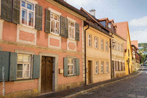 Häuser am Jakobsberg in Bamberg, Oberfranken, Deutschland