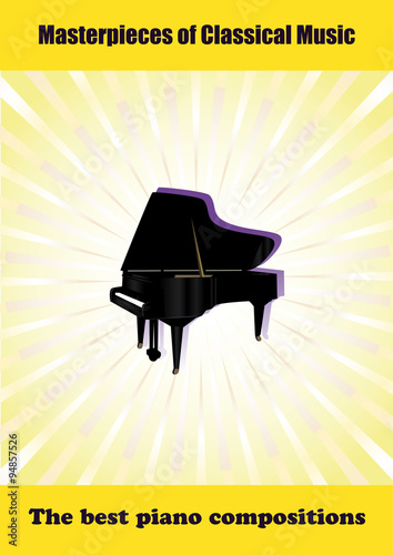 Poster with grand piano