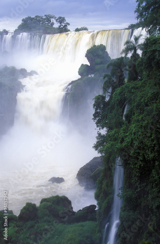 Iguazu Waterfalls in Parque Nacional Iguazu  border of Brazil and Argentina