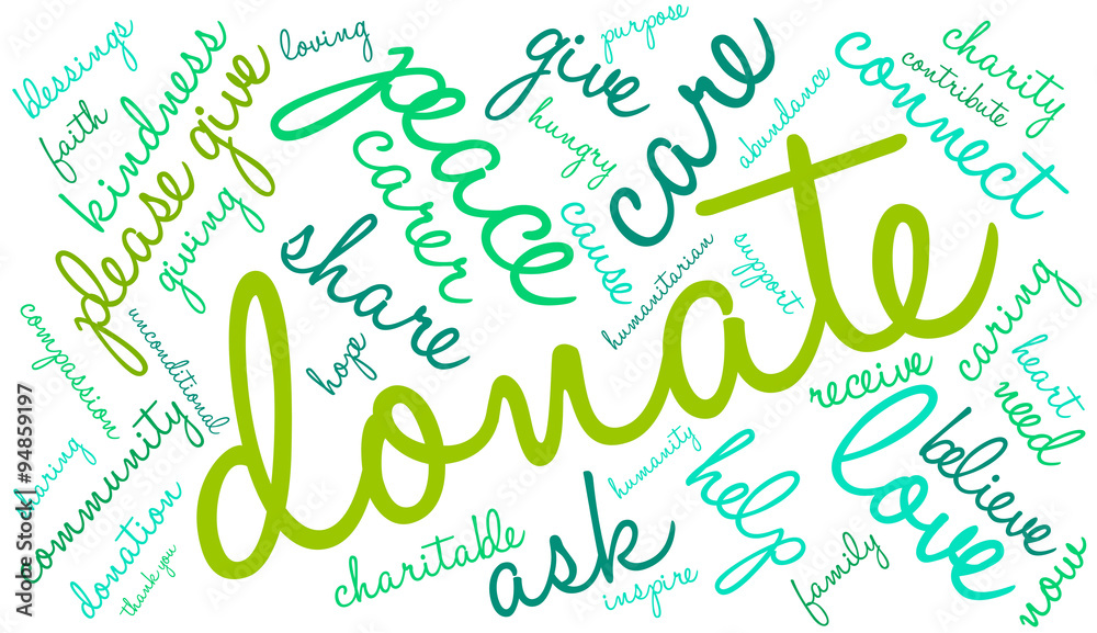 Donate Word Cloud Donate Word Cloud