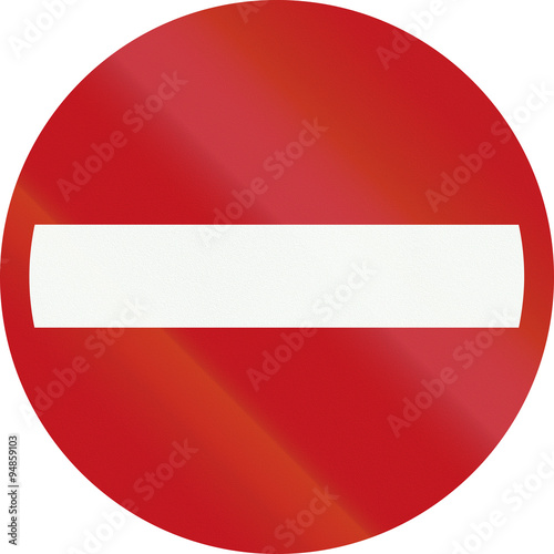 Free Download A Dutch prohibition sign - No entry in this direction - GFXLoad