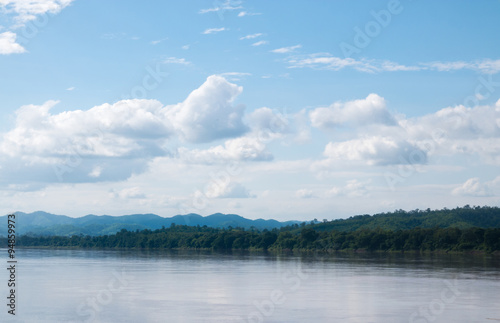 Landscape of Mekong River, Shooting from Chiang Khan-Loei ,Thailand