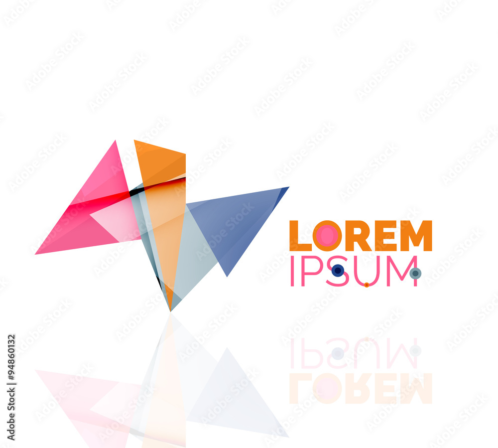 Logo, abstract geometric business icon Logo, abstract geometric business icon