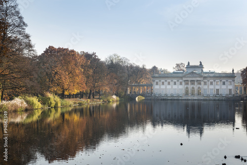 Palace Over Water in Lazienki park, Warsaw, Poland