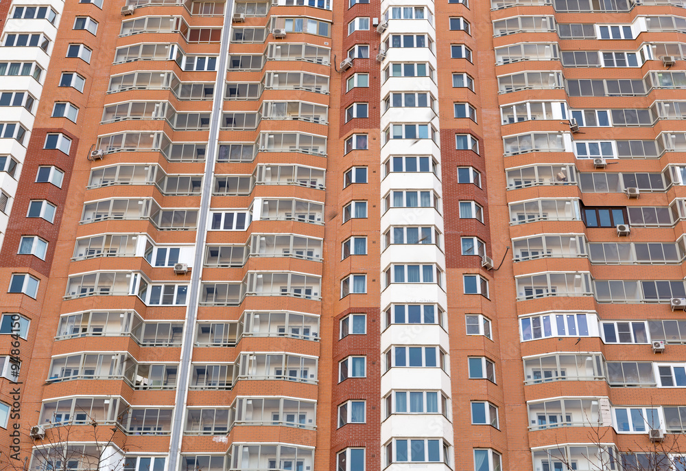 Modern multistory residential buildings